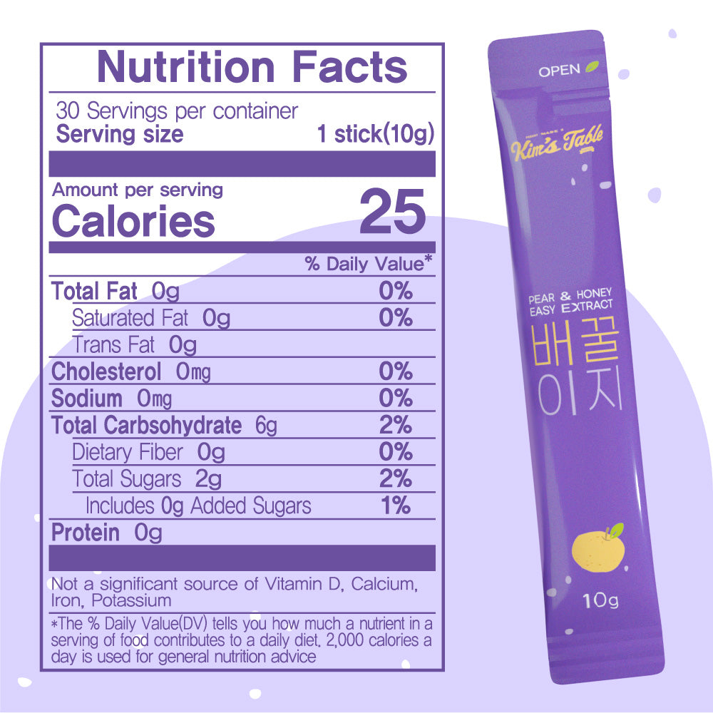 KIM'S TABLE Korean Pear Bellflower Root Extract (10g X 30Packet)