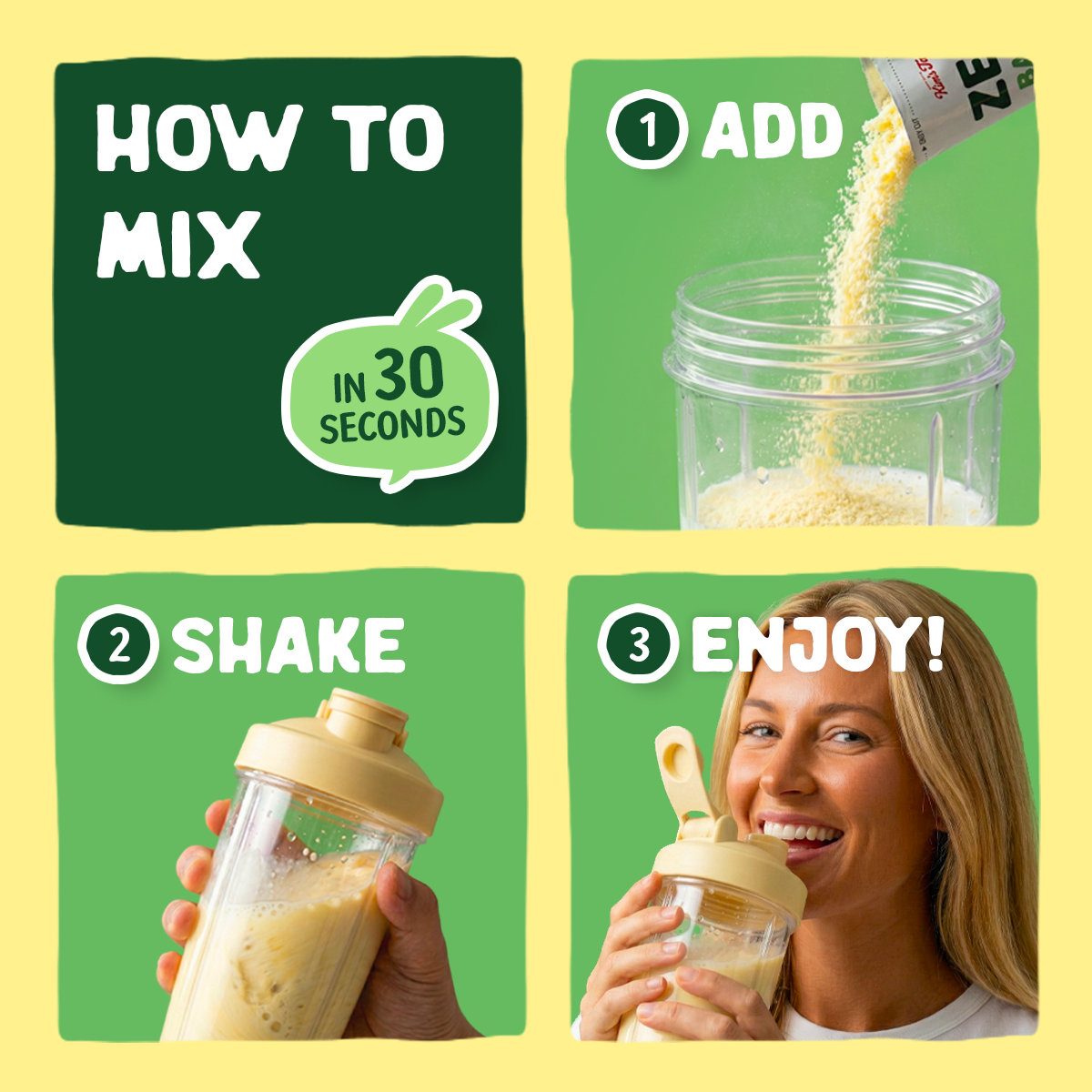 Banana Mix Powder Stick Korean, Zero sugar (0.423 oz X 10 Sticks)