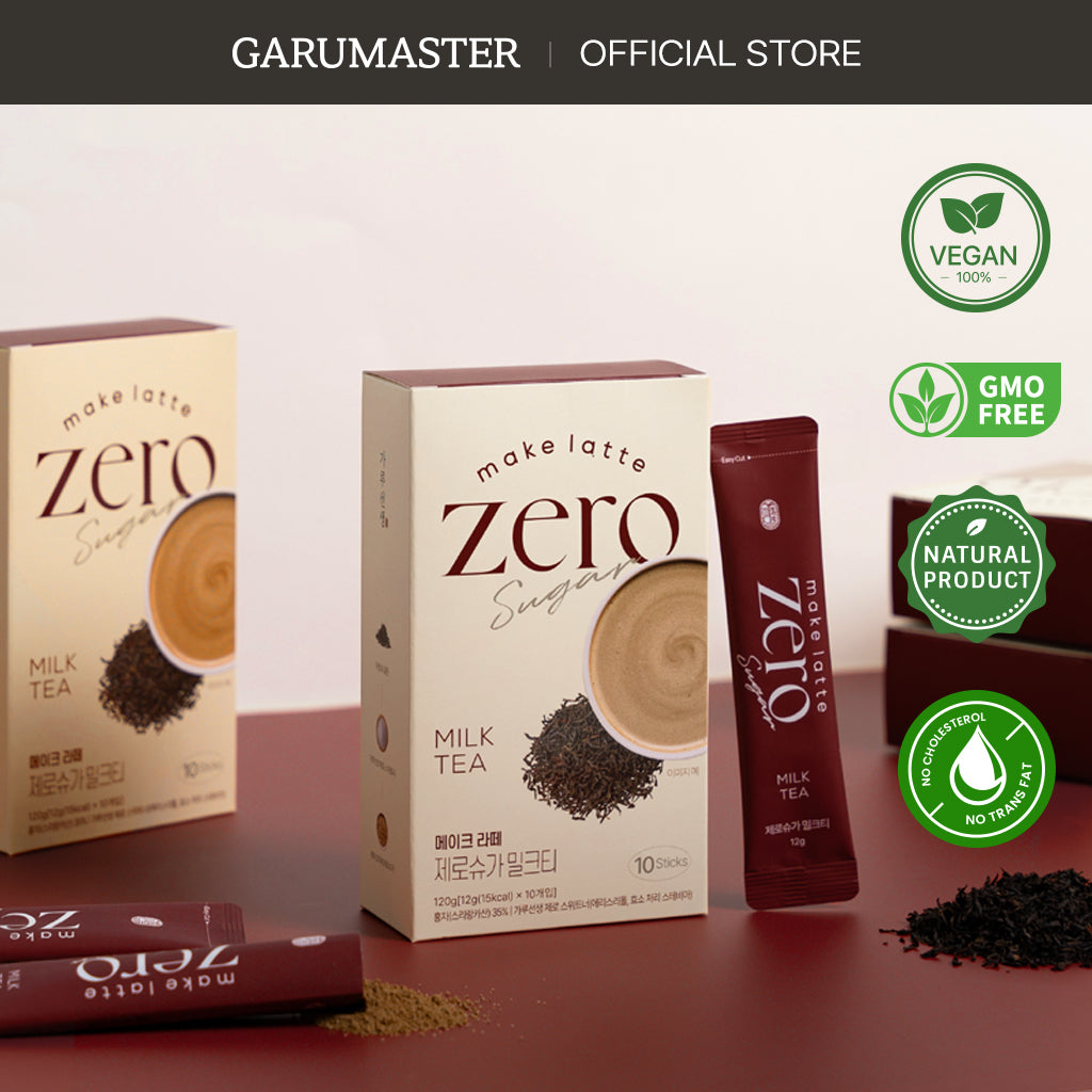 Milk Tea Powder Stick Korean sweet tea, Zero sugar (0.423 oz X 10 Sticks)