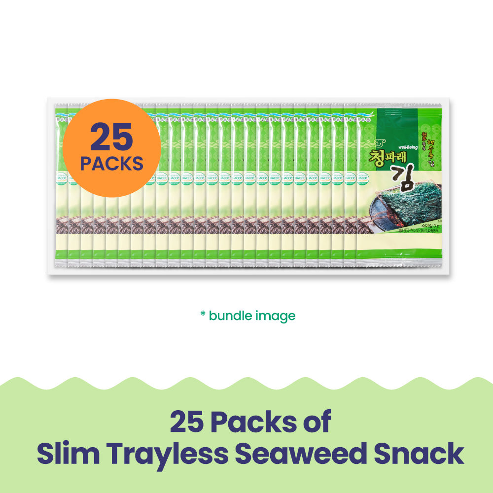 Seaweed Snacks Savory 청파래김 (4g x 25Packs)