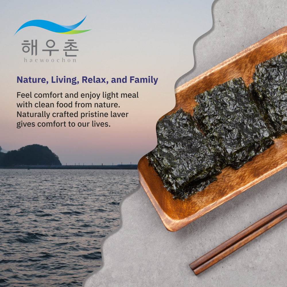 Seaweed Snacks Savory 청파래김 (4g x 25Packs)