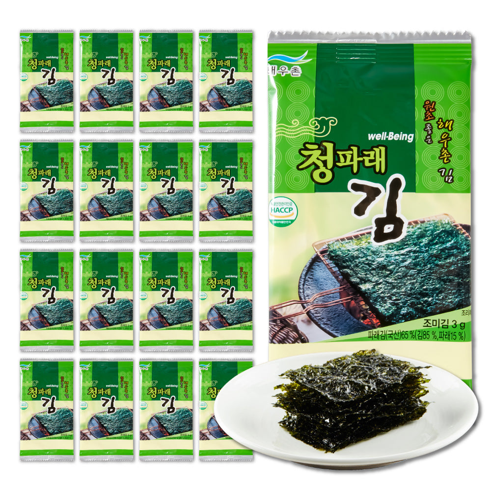 Seaweed Snacks Savory 청파래김 (4g x 25Packs)