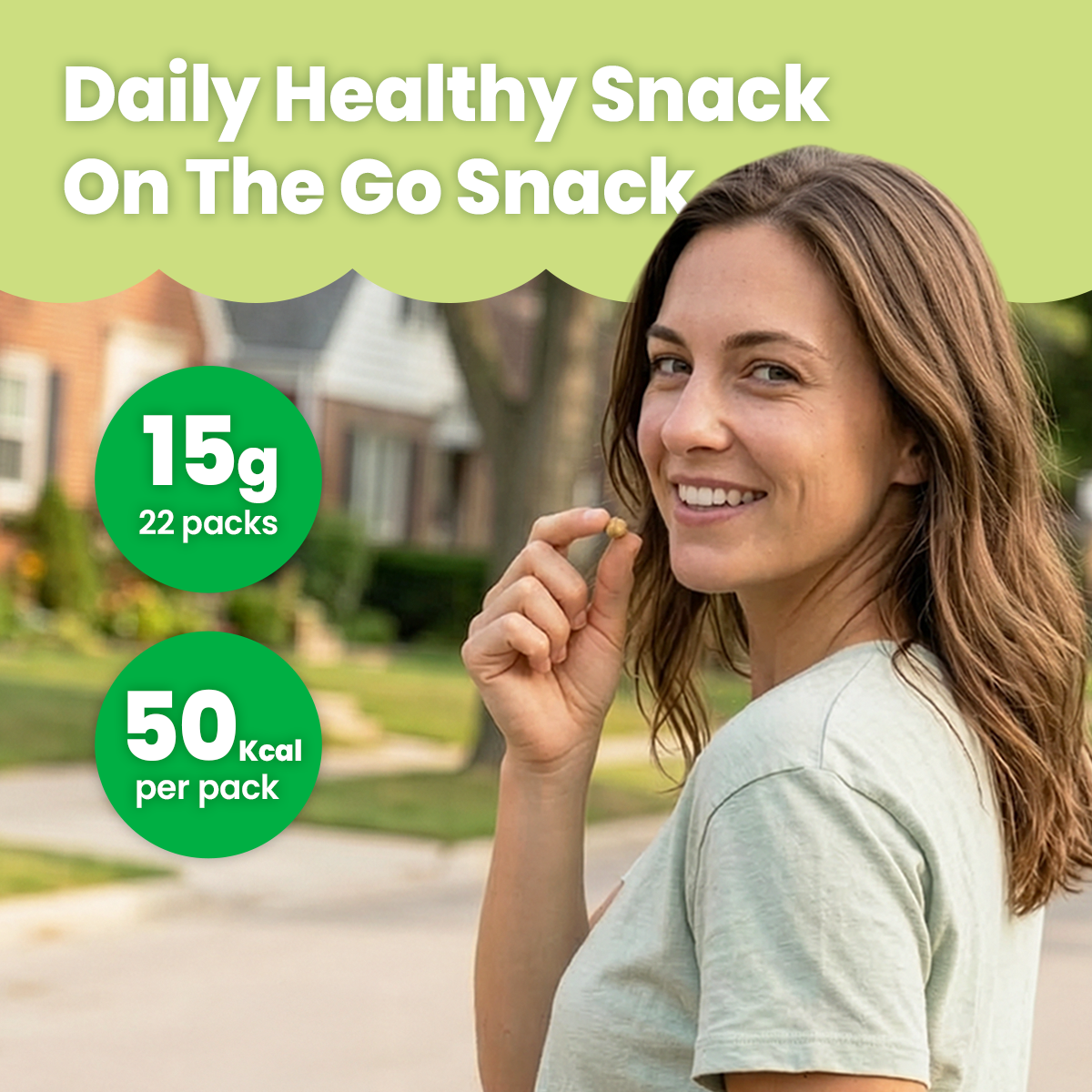 Spicy Chickpea Snacks 22 Packs High Protein Low Carb Snack (WASABI FLAVOR)