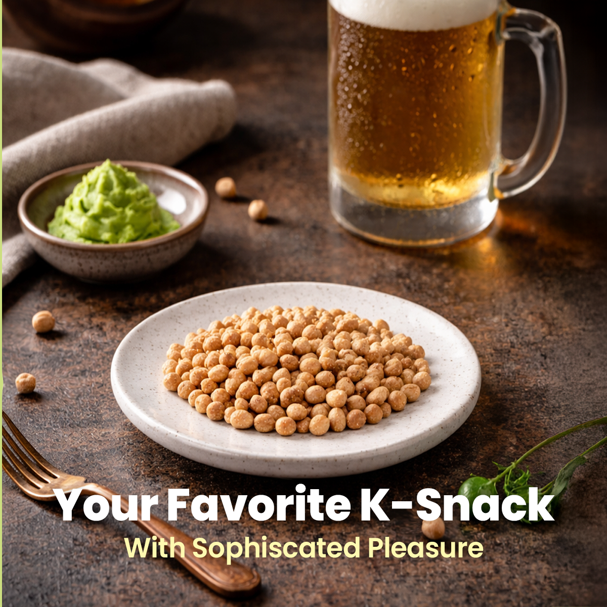 Spicy Chickpea Snacks 22 Packs High Protein Low Carb Snack (WASABI FLAVOR)