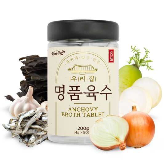 Korean Soup Broth Stock Anchovy Broth Tablet (4G X 50 TABLETS)